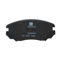 Bremsbelagsatz Bremsklötze Original Opel 22959105 Vorderachse