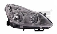 Hauptscheinwerfer links OPEL Corsa D TYC Halogen H7 H1...