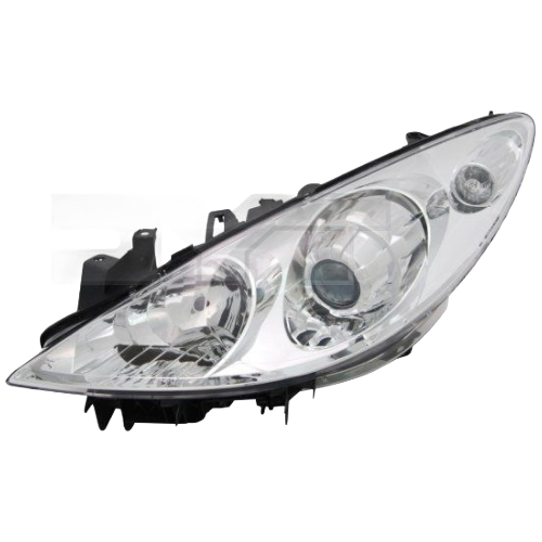 Scheinwerfer links H7 H1 Halogen mit Motor für Peugeot 307 TYC 20-11224-05-2