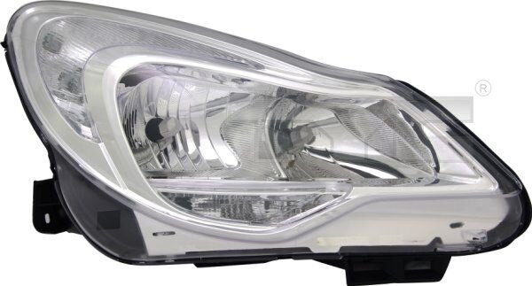 Scheinwerfer Links für Opel Corsa D Facelift H7 H1 Mit Stellmotor TYC Neu