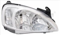 Hauptscheinwerfer links OPEL Corsa C Combo TYC Halogen H7...