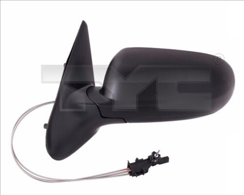 Außenspiegel links manuell VW Seat TYC asphärisch schwarz 331-0010