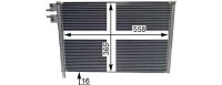 Klimakondensator MAHLE AC 298 000P Ford Fiesta Mazda 2 ohne Trockner 558mm