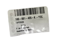 Original Volkswagen Golf 6 Sitzbezug vorne Stoff grau 1K9881405 K YDC Neu