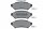 Bremsbelagsatz TEXTAR 2485601 vorne Chevrolet Uplander Sumitomo WVA 24856