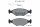 Bremsbelagsatz TEXTAR 2119501 vorne Fiat Uno Fiorino Teves WVA 21195 151,4mm