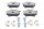 Bremsbelagsatz ATE 13.0460-2894.2 hinten VW Seat Skoda TRW 87,6mm 1J0698451