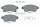 Bremsbelagsatz TEXTAR 2503101 vorne Opel Astra J Chevrolet Cruze Aveo WVA 25031