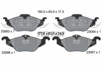 Bremsbelagsatz TEXTAR 2306302 vorne Opel Astra Zafira...
