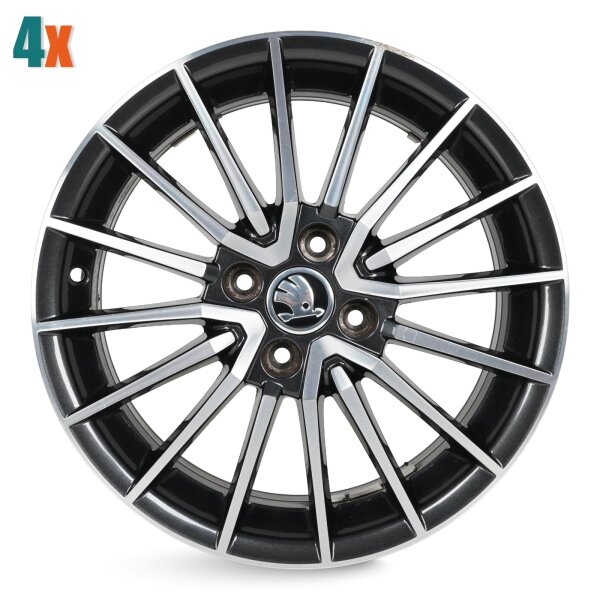 4x Skoda Citigo Sepens Alufelgen Original Felgen 16 Zoll 6x16 ET43 1ST601025D