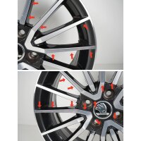 4x Skoda Citigo Sepens Alufelgen Original Felgen 16 Zoll 6x16 ET43 1ST601025D