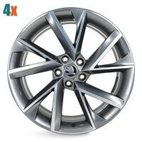 4x Skoda SuperB III 3V Vega Alufelgen Felgen 19 Zoll 8x19...