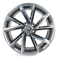 4x Skoda SuperB III 3V Vega Alufelgen Felgen 19 Zoll 8x19 ET44 3V0601025AP