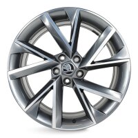 4x Skoda SuperB III 3V Vega Alufelgen Felgen 19 Zoll 8x19 ET44 3V0601025AP