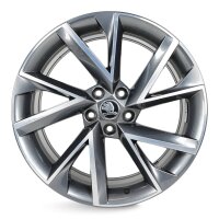 4x Skoda SuperB III 3V Vega Alufelgen Felgen 19 Zoll 8x19 ET44 3V0601025AP