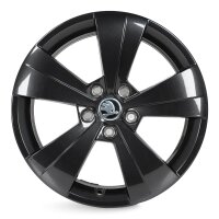 4x Skoda SuperB 3V Alufelgen Felgen 17 Zoll Helios 3V0601025AS 6,5x17 ET41