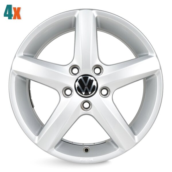 4x VW Golf 7 Alufelgen Felgen Aspen ORIGINAL 16 Zoll 5G0071496 6x16 ET48