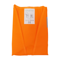 10x Warnweste Polyester Auto Warnschutzweste Orange Signalweste Wicatex KFZ