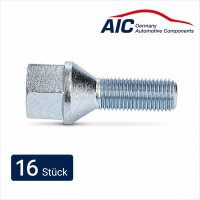 16x AIC Radschraube M12 X1,5 für Dacia Nissan Renault