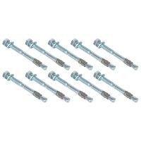 10x Würth Bodenanker M6x67 Schwerlastanker Stahl verzinkt ETA Würth 681958