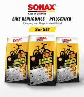 SONAX BIKE Reinigung-& PflegeTuch 3er Set