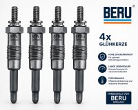 Glühkerze 4er Set BERU GV666 M12x1,5 für Ford