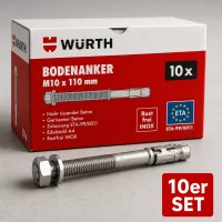Fixanker M10-30-50/110 Boden Anker Schwelastanker...