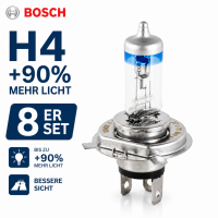 2x H4 +90% Halogen bulb Bosch 472 12V 60/55W New
