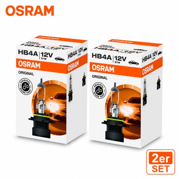 Glühlampe HB4A Lampe Leuchte Birne OSRAM 9006XS 2 Stück 12V