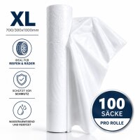 100x Reifensäcke XL 700/300x1000mm Weiß...