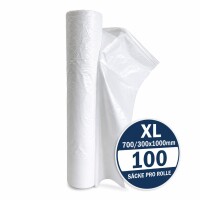 100x Reifensäcke XL 700/300x1000mm Weiß Reifentüten Reifentaschen PE Folie